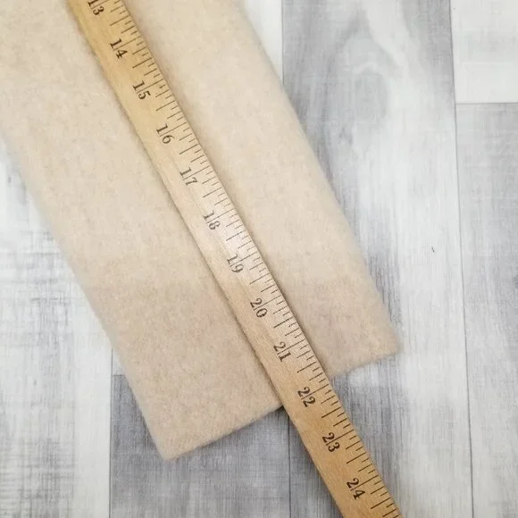 ✅Womens L VTG Mackintosh Beige Wool Pea Coat/Jacket USA Union Made *Moth Damage - Picture 12 of 14